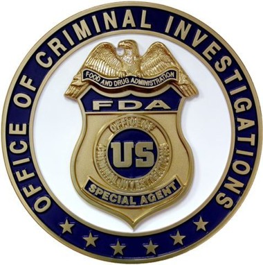 DHHS_FDA Office of Criminal Investigation Special Agent Badge